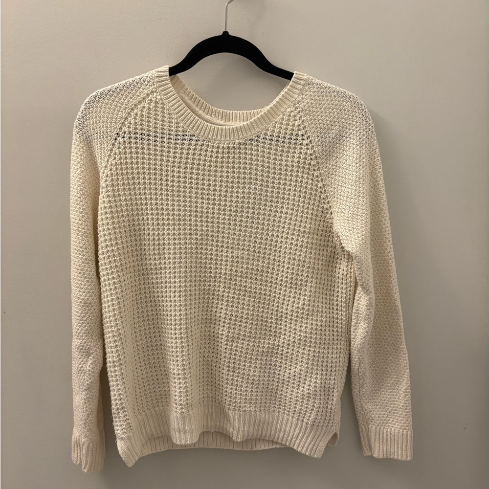 Sonoma Off-White Textured Knit Sweater